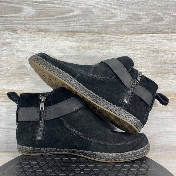 UGG Women’s Sloane Buckle Suede Black Booties Size 9 - Picture 7 of 8